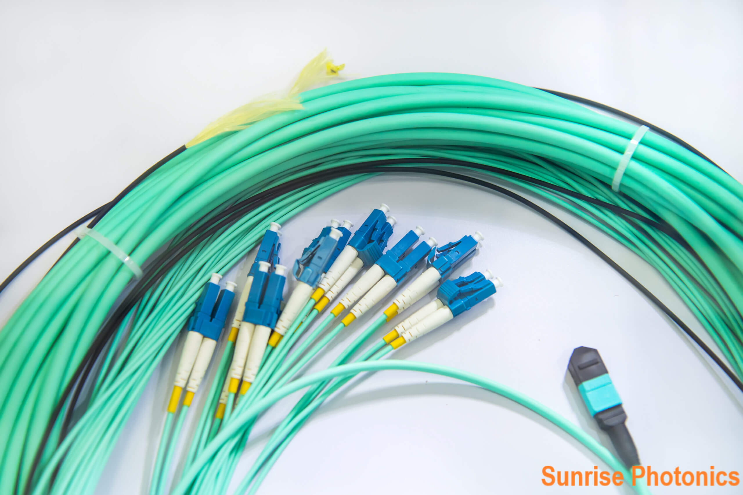MPO-16 to 16 LC Fiber Cable OM4